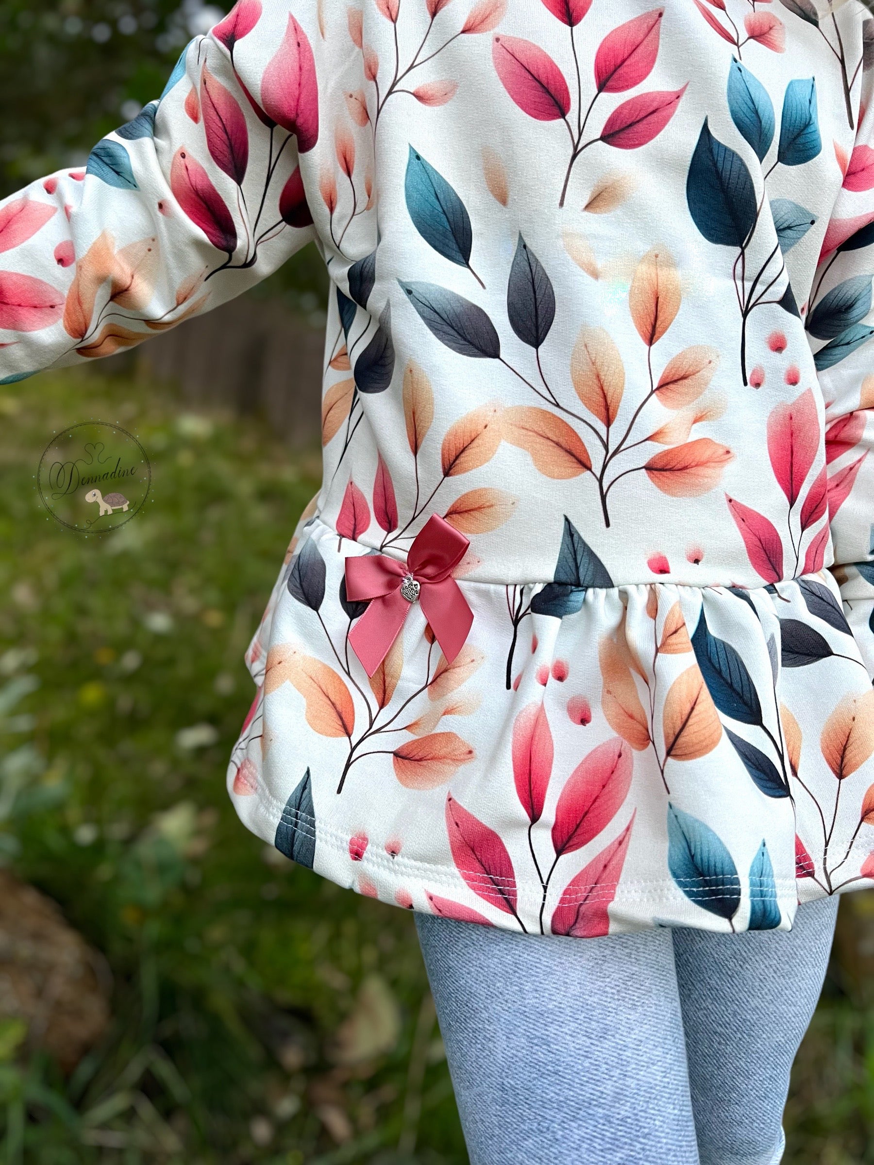 Herbst Blätter auf Creme